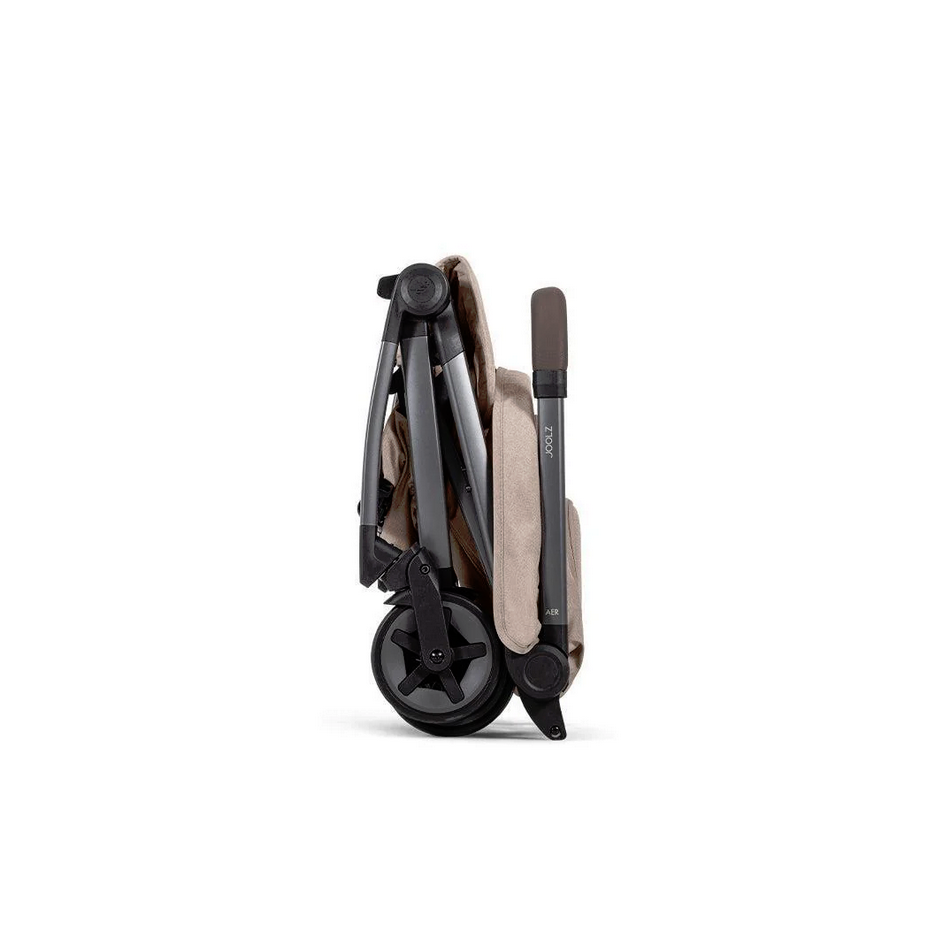 Joolz Aer2 Compact Travel Stroller – Sandy Taupe Lightweight Fold Pushchair