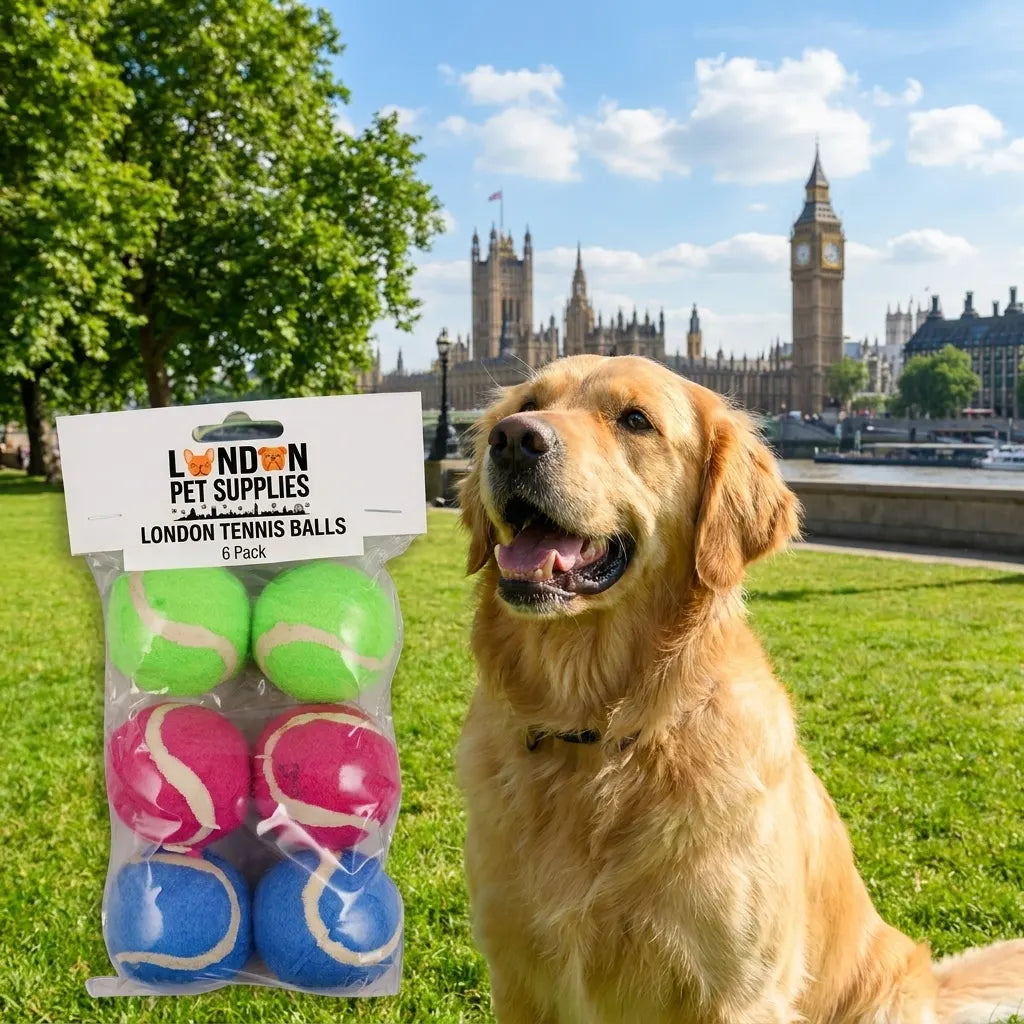 Mini Tennis Balls for Small Dogs - Pack of 6