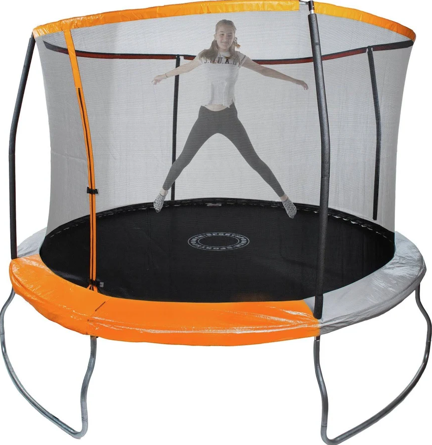 Sportspower Sport-Pro 10ft Folding Trampoline with Safety Enclosure – Garden Trampoline