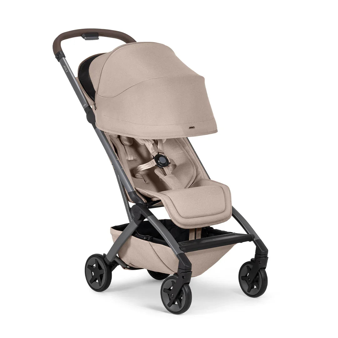 Joolz Aer2 Compact Travel Stroller – Sandy Taupe Lightweight Fold Pushchair
