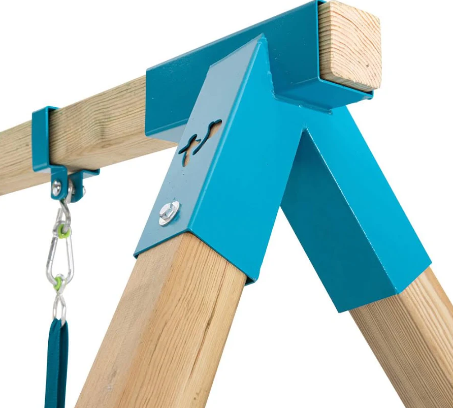 TP Skywood Wooden Climbing Frame – Kids Outdoor Garden Playset with Slide & Swings
