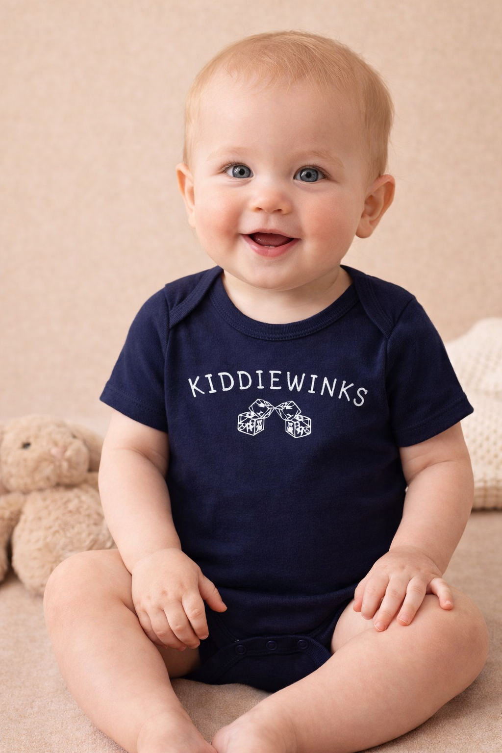 Kiddiewinks Baby Bodysuit (0–3 Months) – Soft Cotton Newborn Onesie