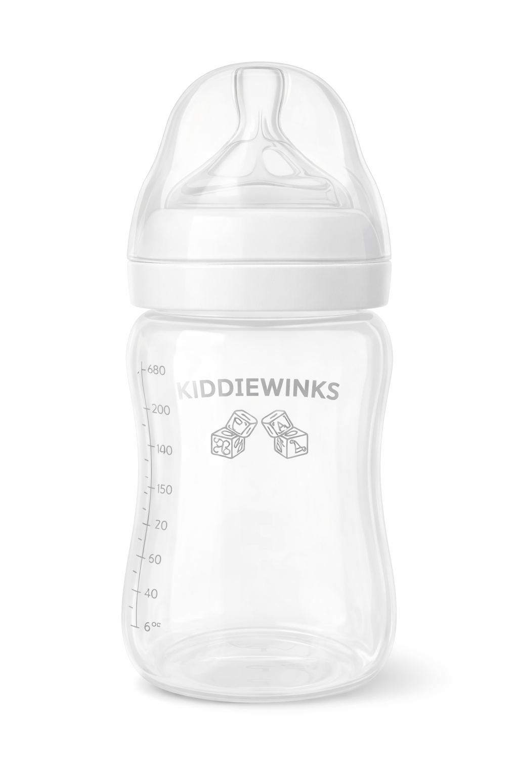 Kiddiewinks Baby Feeding Bottle – Anti-Colic BPA-Free Newborn Bottle (0–3 Months)