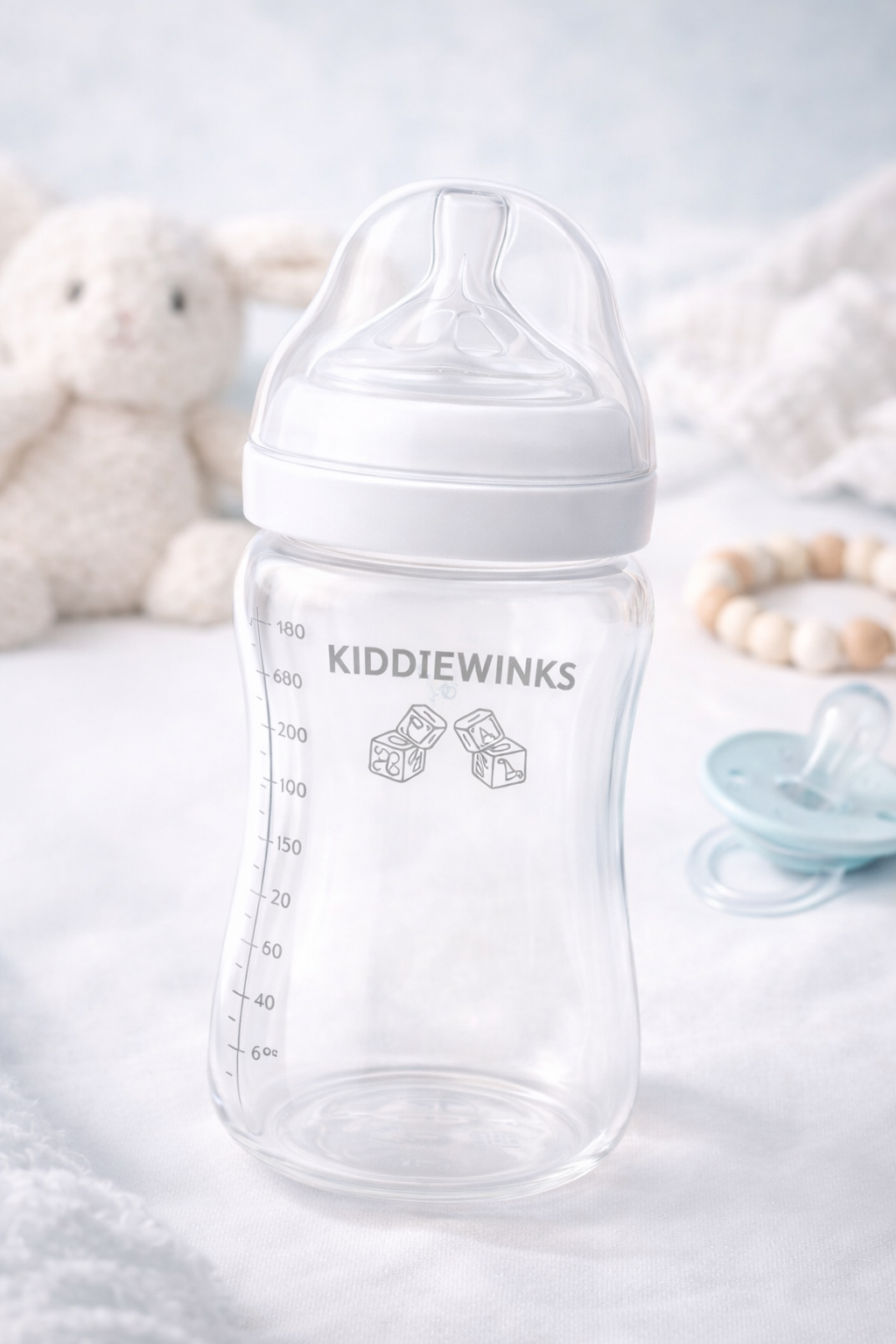 Kiddiewinks Baby Feeding Bottle – Anti-Colic BPA-Free Newborn Bottle (0–3 Months)