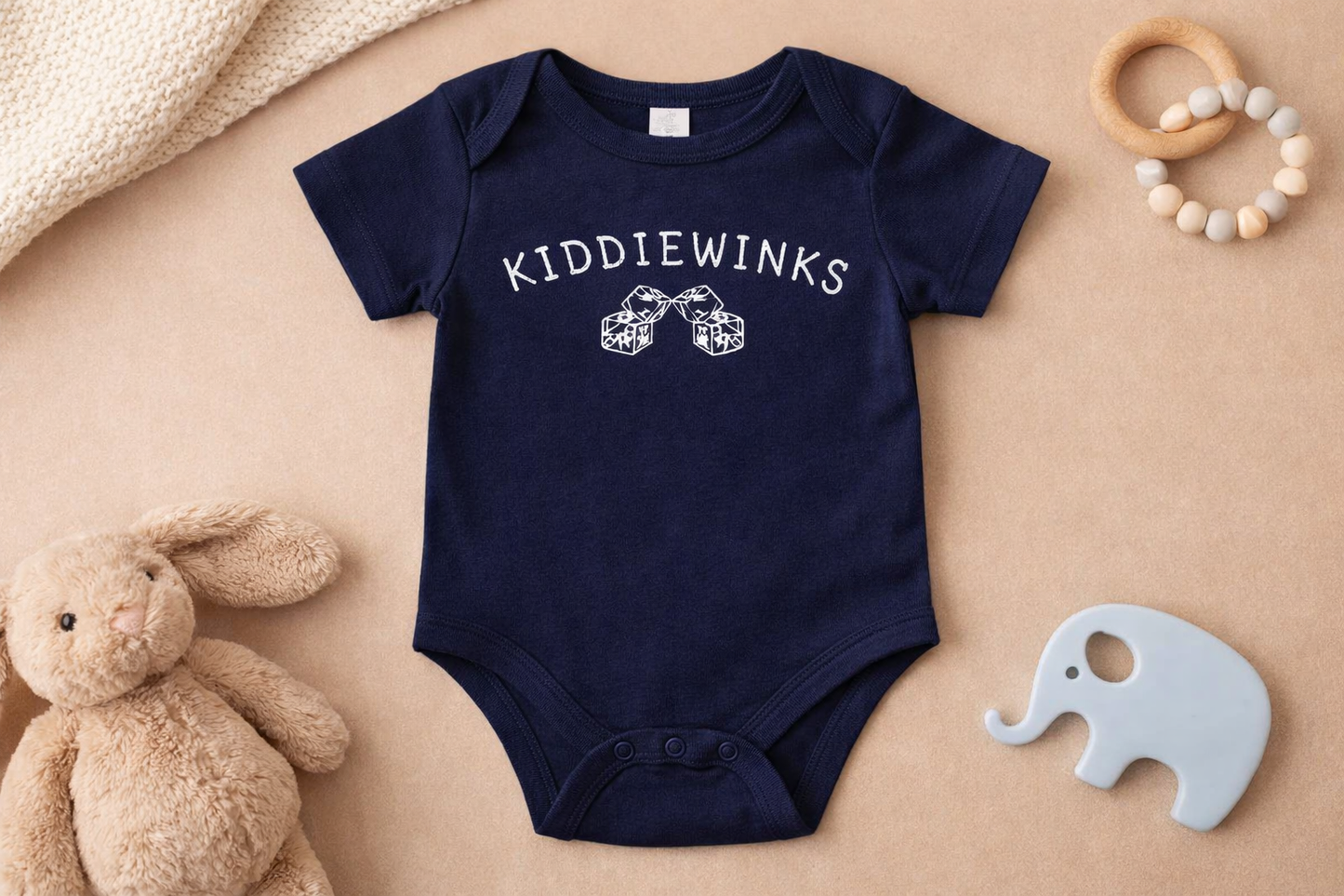 Kiddiewinks Baby Bodysuit (0–3 Months) – Soft Cotton Newborn Onesie