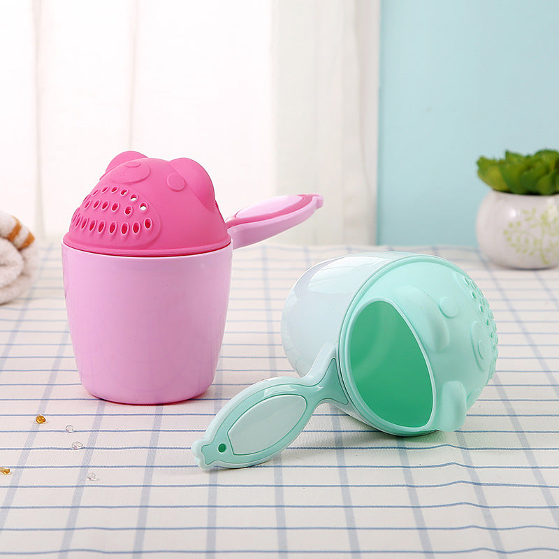 Baby Shampoo Rinse Cup – Cute Cartoon Bath Pour Cup for Toddlers & Kids