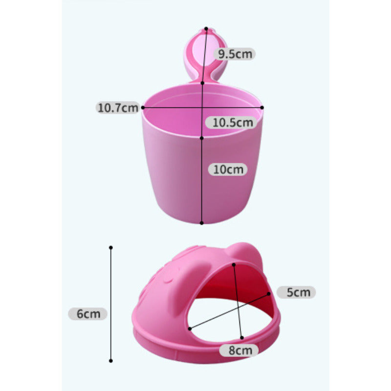 Baby Shampoo Rinse Cup – Cute Cartoon Bath Pour Cup for Toddlers & Kids