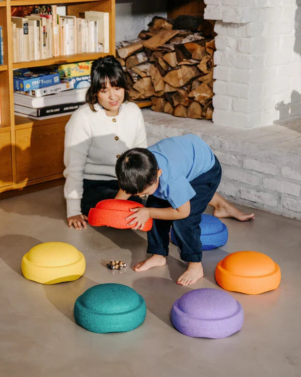 Stapelstein® Original Rainbow 6-Piece Set – Creative Balance & Movement Play Set