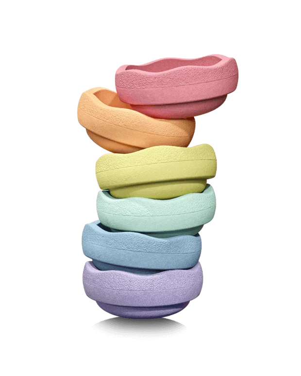 Stapelstein® Original Rainbow 6-Piece Set – Creative Balance & Movement Play Set