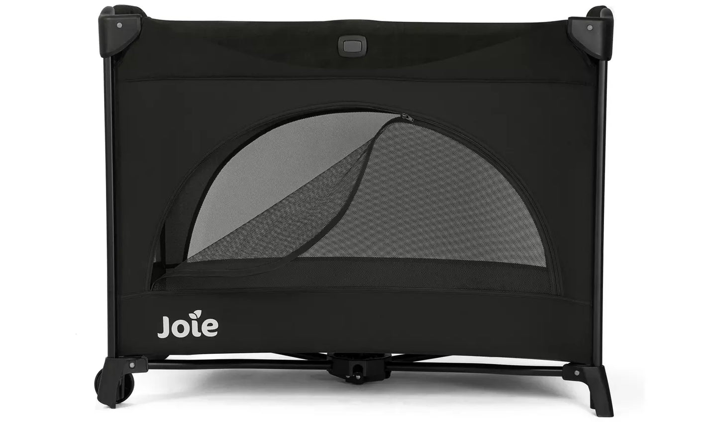 Joie Kubbie Sleep Bedside Crib & Travel Cot – Shale Foldable Baby Sleeper